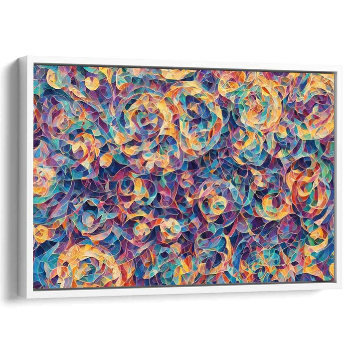 Pastel Cubism Circles #140