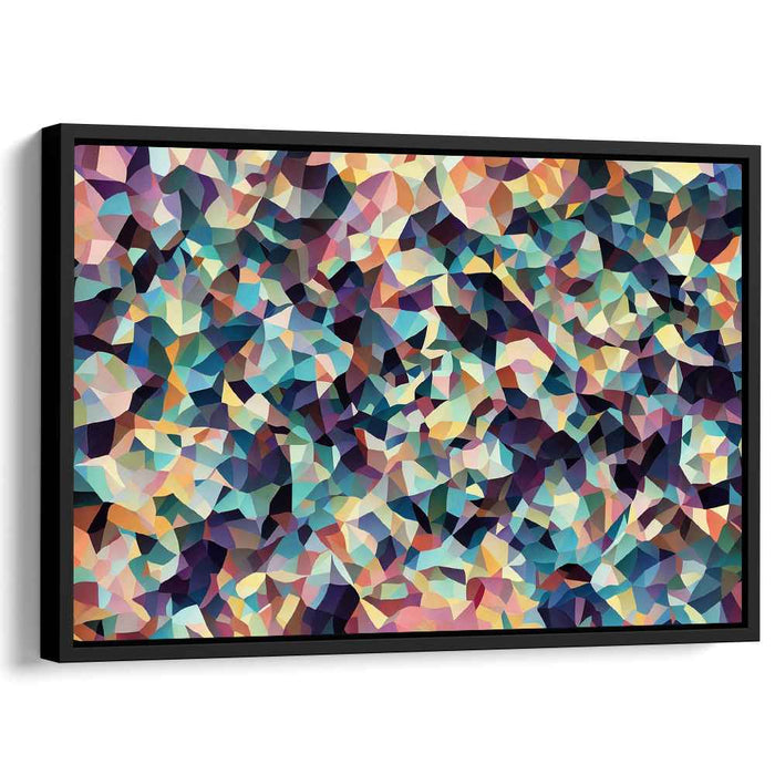 Pastel Cubism Rectangles #128