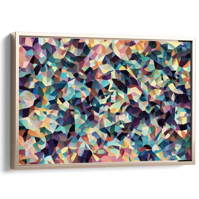 Pastel Cubism Rectangles #128