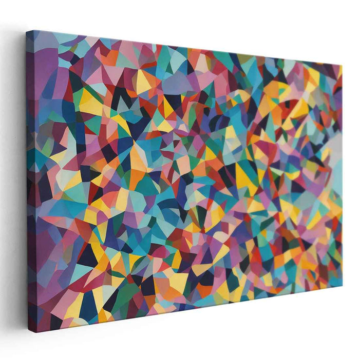 Pastel Cubism Rectangles #129