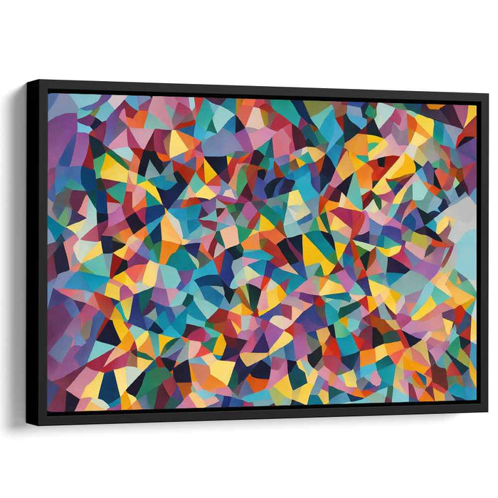 Pastel Cubism Rectangles #129