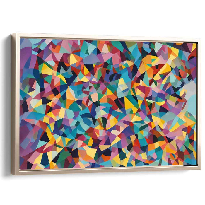 Pastel Cubism Rectangles #129