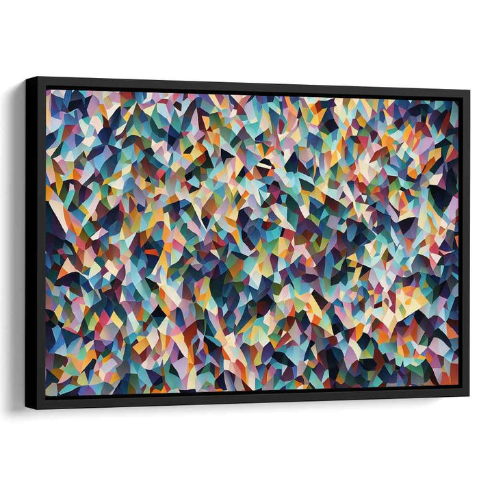 Fragmented Realities Merge: Modern Cubist-Inspired Abstract Canvas Art