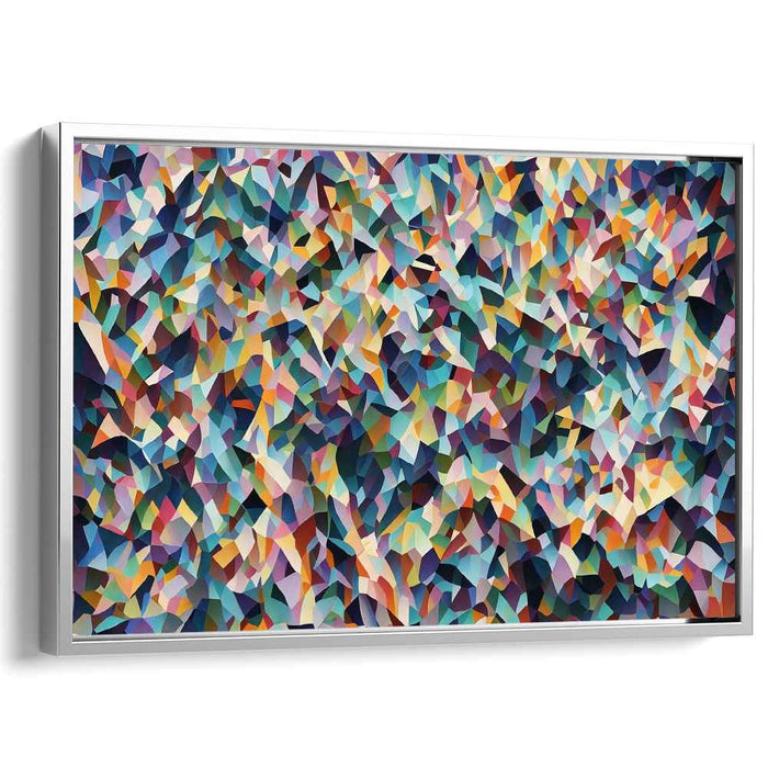 Fragmented Realities Merge: Modern Cubist-Inspired Abstract Canvas Art