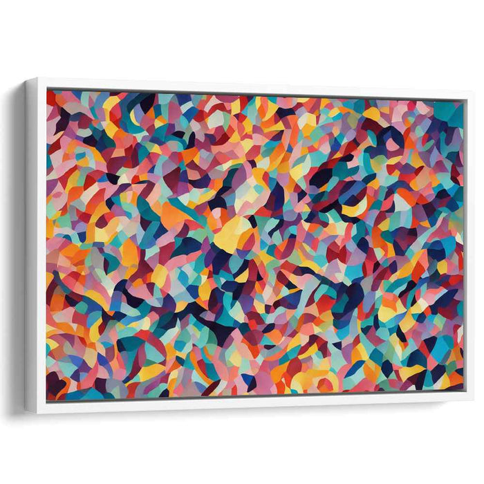 Spectral Reverberations: Vibrant Abstract Expressionist Canvas Art