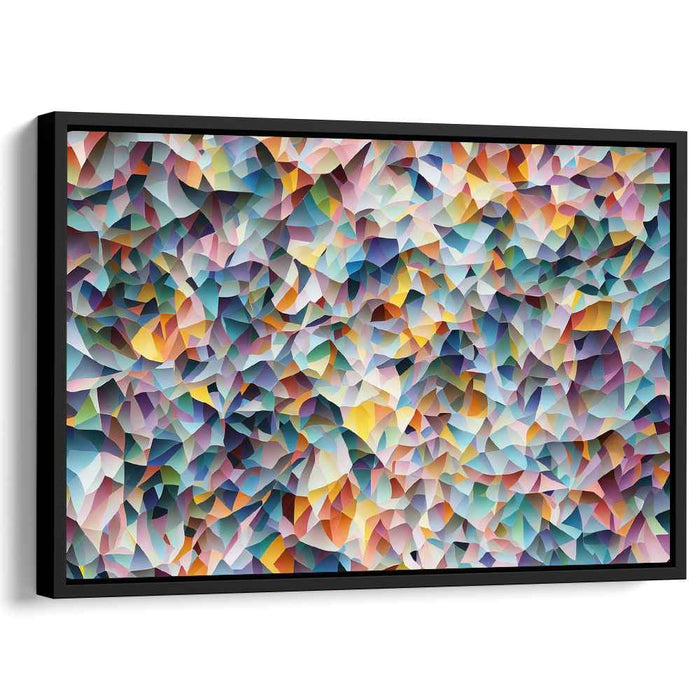 Dreams' Spectrum Splash: Abstract Multicolor Mosaic Canvas Art Print
