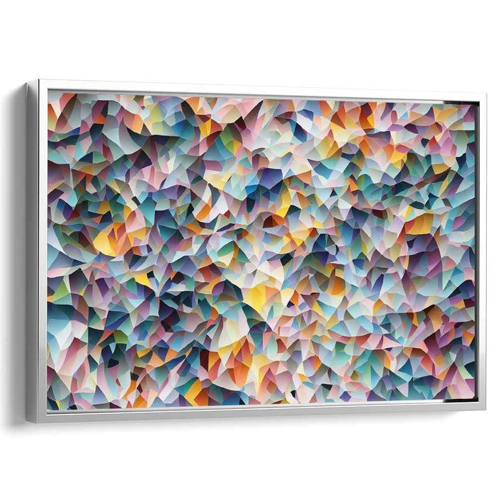 Dreams' Spectrum Splash: Abstract Multicolor Mosaic Canvas Art Print
