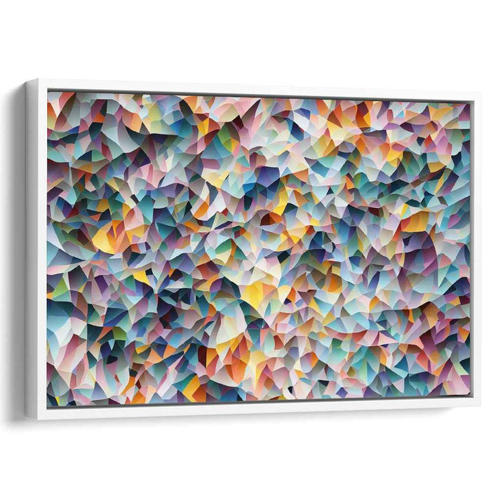 Dreams' Spectrum Splash: Abstract Multicolor Mosaic Canvas Art Print
