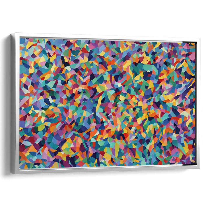 Fragments of Expression: Abstract Expressionist Mosaic Canvas Art Print