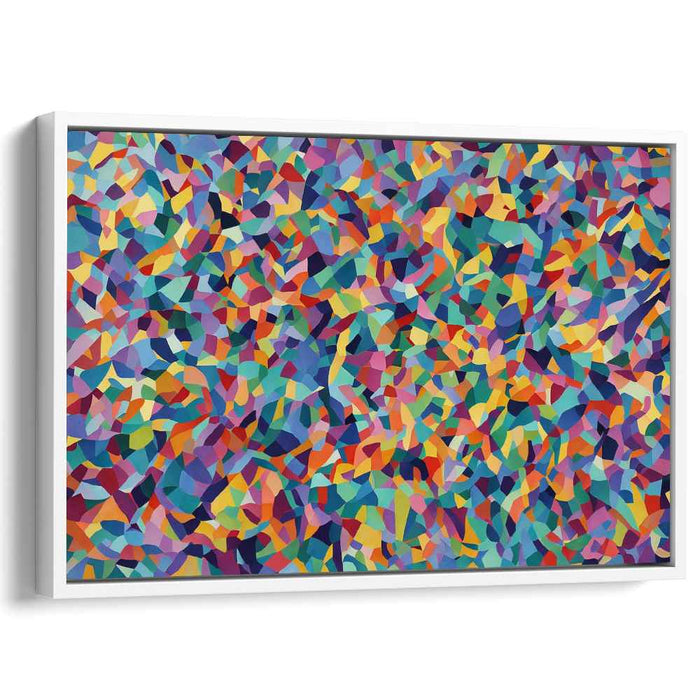 Fragments of Expression: Abstract Expressionist Mosaic Canvas Art Print