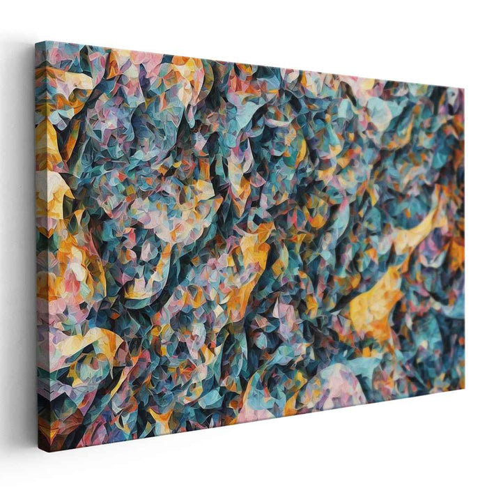 Chaos Unleashed Freedom Dance: Abstract Expressionist Canvas Art Print