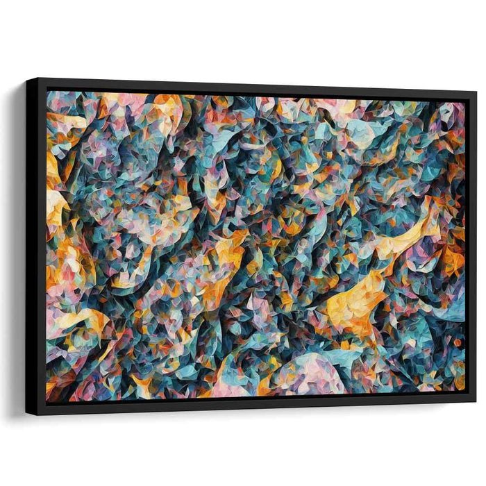 Chaos Unleashed Freedom Dance: Abstract Expressionist Canvas Art Print