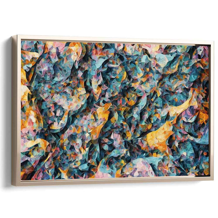 Chaos Unleashed Freedom Dance: Abstract Expressionist Canvas Art Print