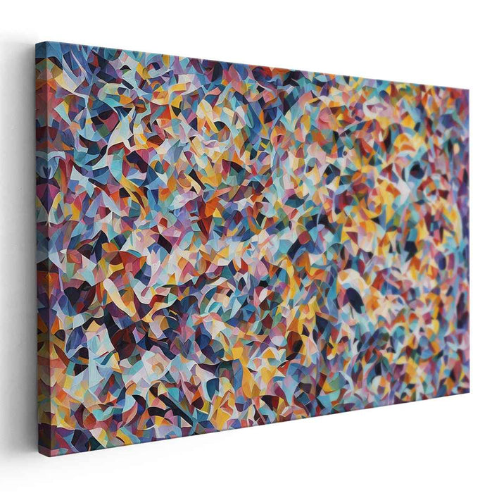 Soul's Colorful Echo: Abstract Expressionist Canvas Art
