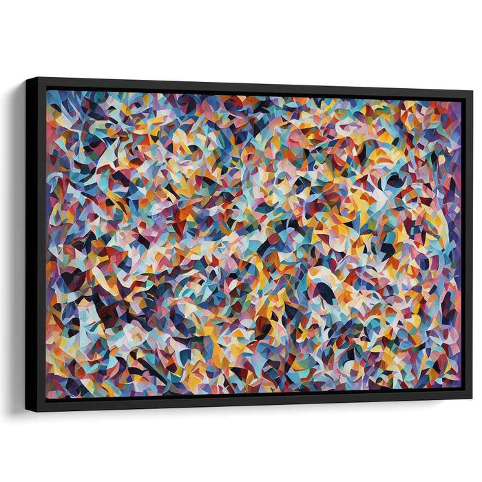 Soul's Colorful Echo: Abstract Expressionist Canvas Art