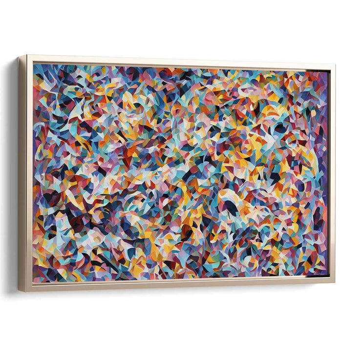 Soul's Colorful Echo: Abstract Expressionist Canvas Art