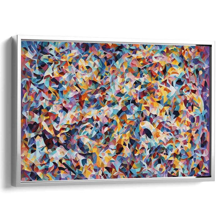 Soul's Colorful Echo: Abstract Expressionist Canvas Art