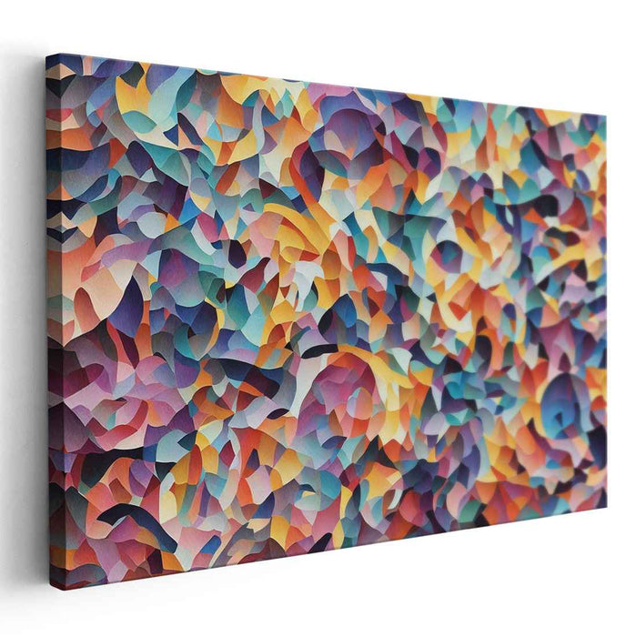 Emotion Melody Burst: Abstract Expressionist Canvas Art Print