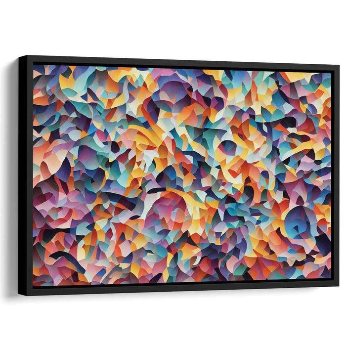 Emotion Melody Burst: Abstract Expressionist Canvas Art Print