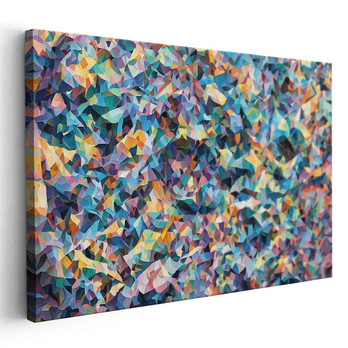 Vibrant Palette Euphoria Burst: Symphony of Color Abstract Canvas Art