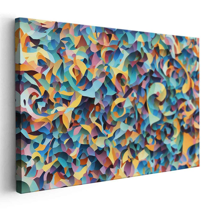 Serenade of Hues: Abstract Color Symphony Canvas Art