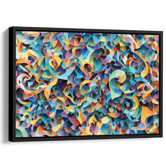 Serenade of Hues: Abstract Color Symphony Canvas Art