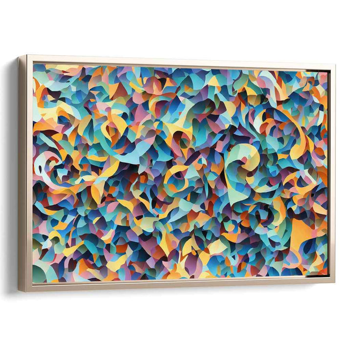 Serenade of Hues: Abstract Color Symphony Canvas Art