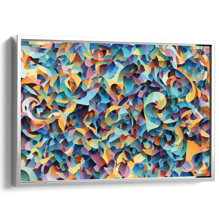 Serenade of Hues: Abstract Color Symphony Canvas Art