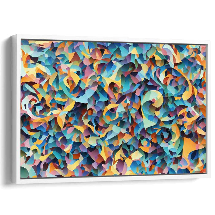 Serenade of Hues: Abstract Color Symphony Canvas Art