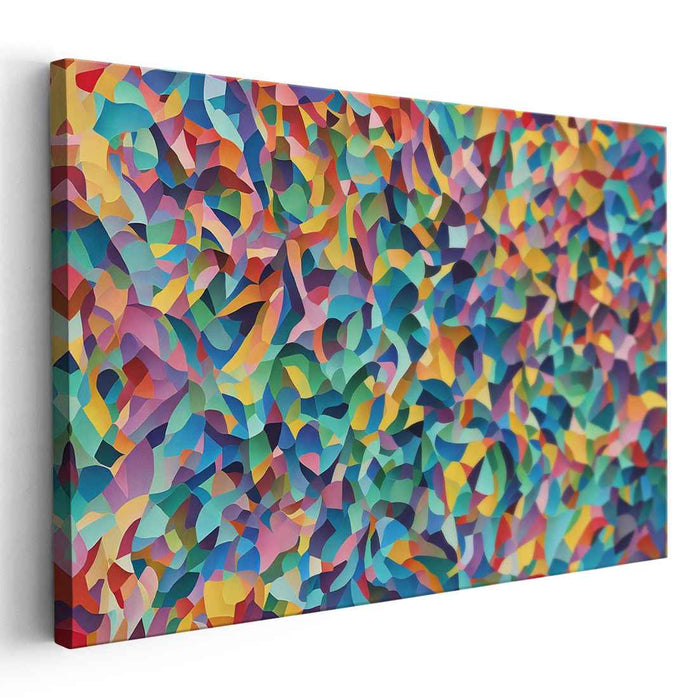Ethereal Chaos Displayed: Dynamic Abstract Canvas Art Print