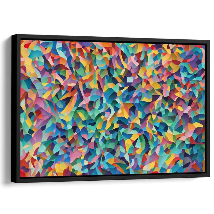 Ethereal Chaos Displayed: Dynamic Abstract Canvas Art Print