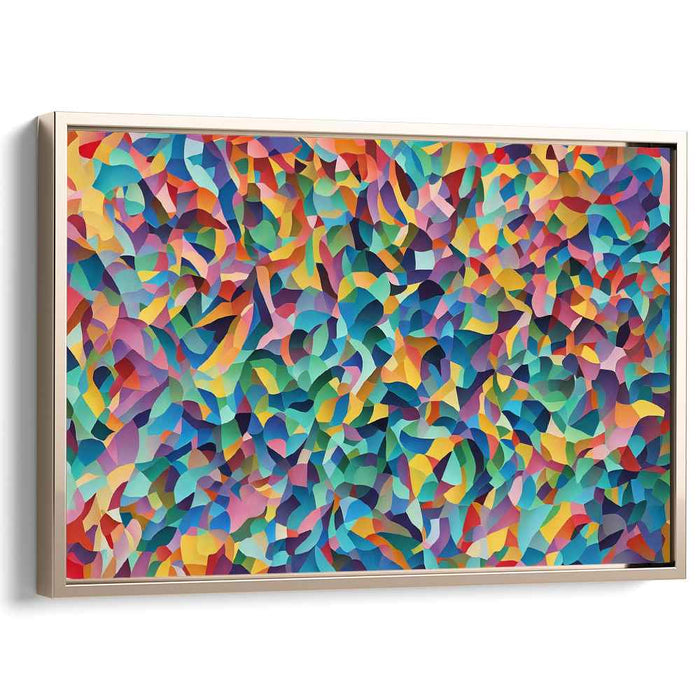 Ethereal Chaos Displayed: Dynamic Abstract Canvas Art Print