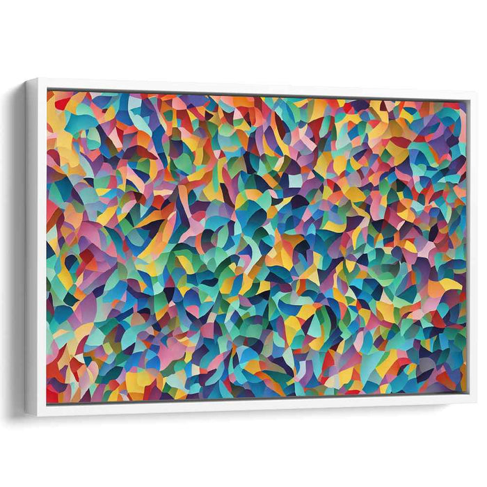 Ethereal Chaos Displayed: Dynamic Abstract Canvas Art Print