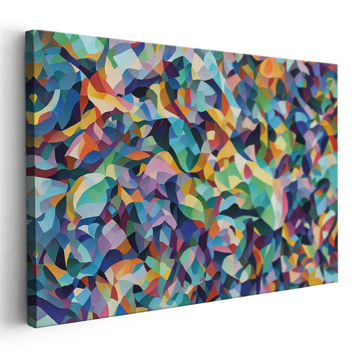 Pastel Cubism Shapes #134