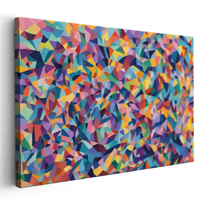 Pastel Cubism Squares #115