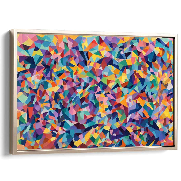 Pastel Cubism Squares #115