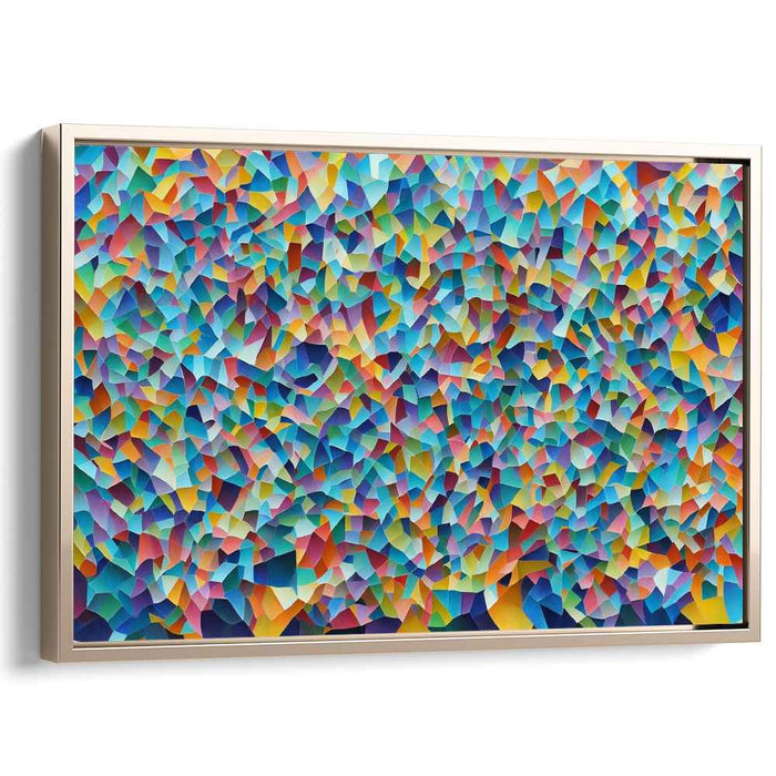 Pastel Cubism Squares #118