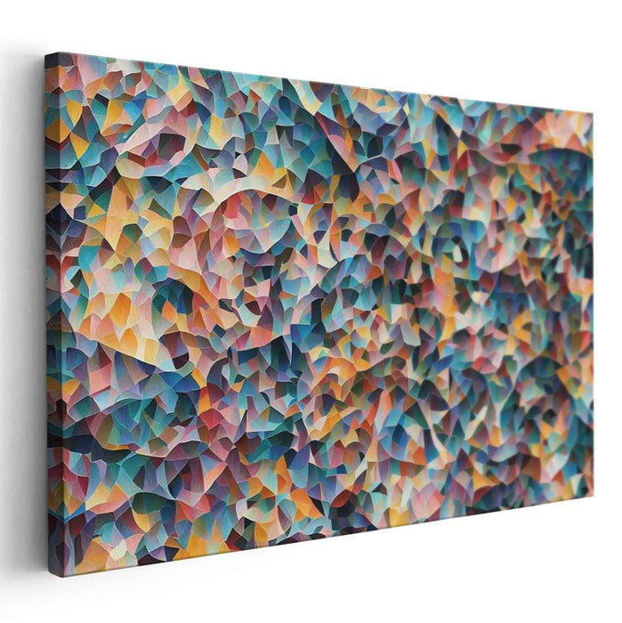 Fractal Symmetry Dance: Abstract Geometric Canvas Art Print