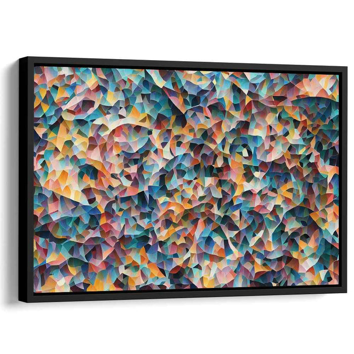 Fractal Symmetry Dance: Abstract Geometric Canvas Art Print