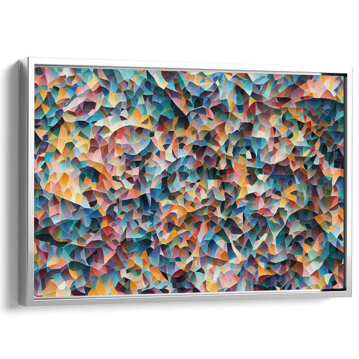 Fractal Symmetry Dance: Abstract Geometric Canvas Art Print