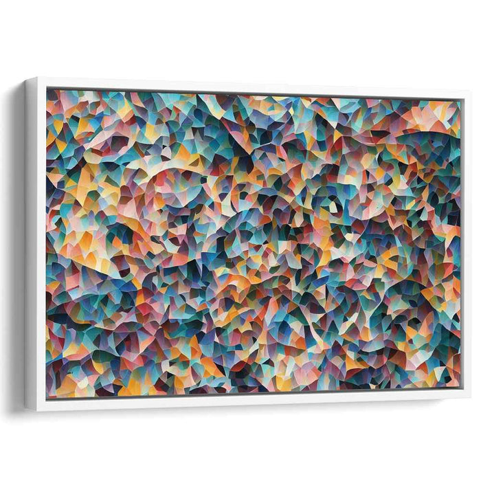 Fractal Symmetry Dance: Abstract Geometric Canvas Art Print