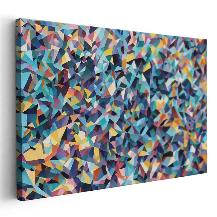 Pastel Cubism Squares #125