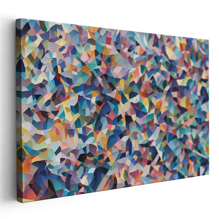 Pastel Cubism Squares #130