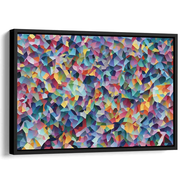 Chaos Harmonized: Modern Abstract Geometric Canvas Art