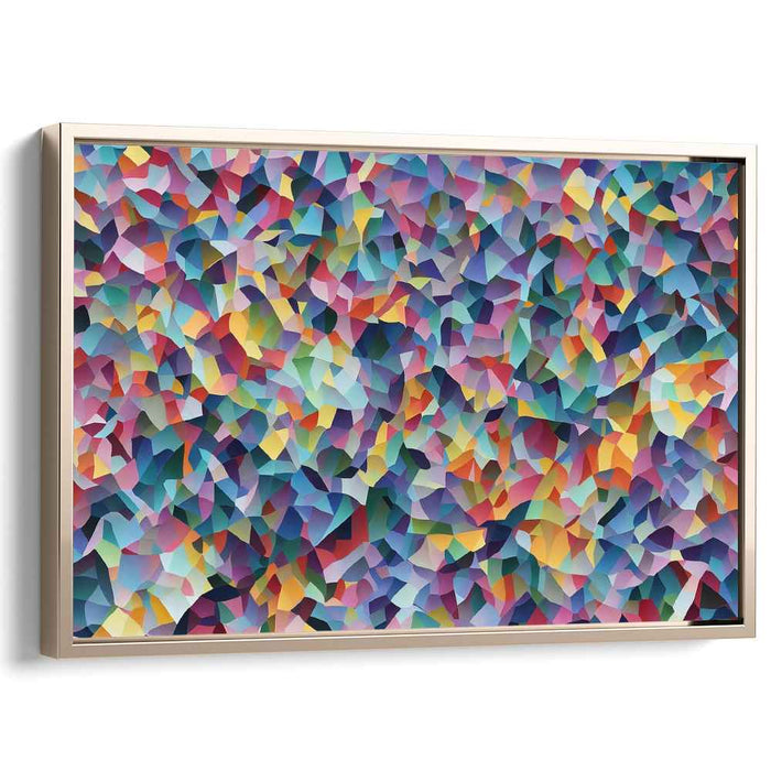 Chaos Harmonized: Modern Abstract Geometric Canvas Art
