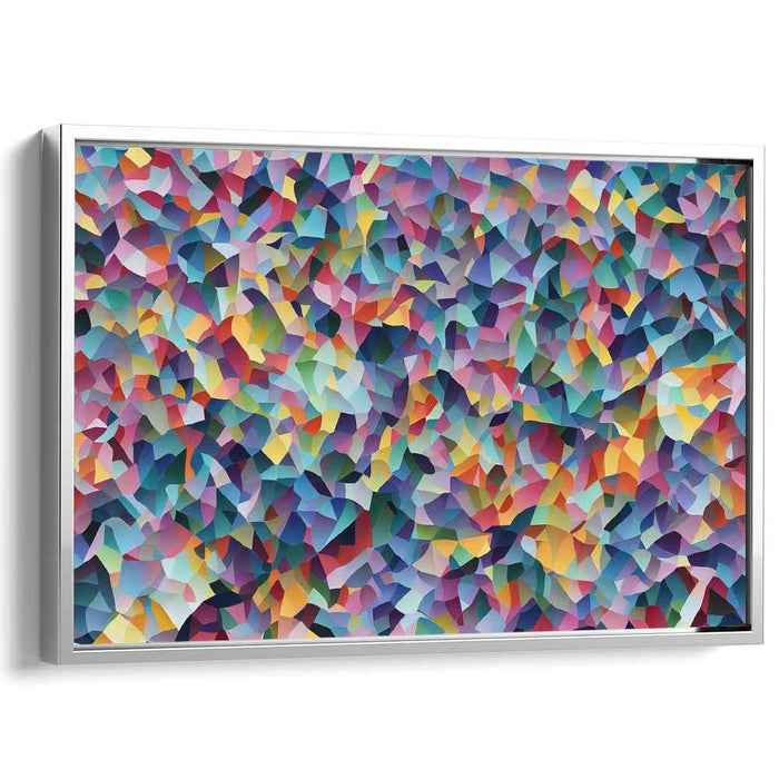 Chaos Harmonized: Modern Abstract Geometric Canvas Art
