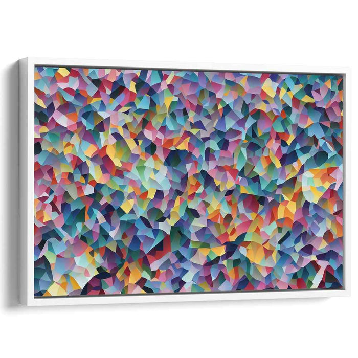 Chaos Harmonized: Modern Abstract Geometric Canvas Art