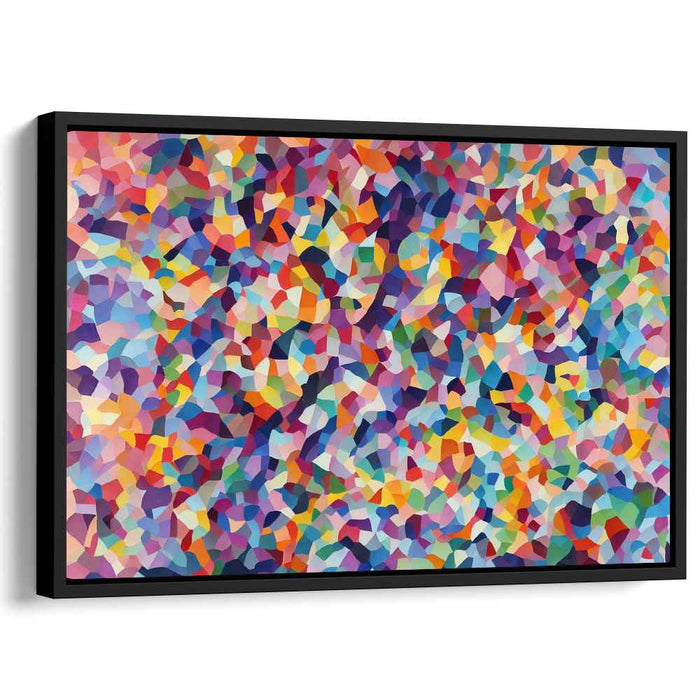 Abstract Unity Matrix: Abstract Geometric Mosaic Canvas Art Print