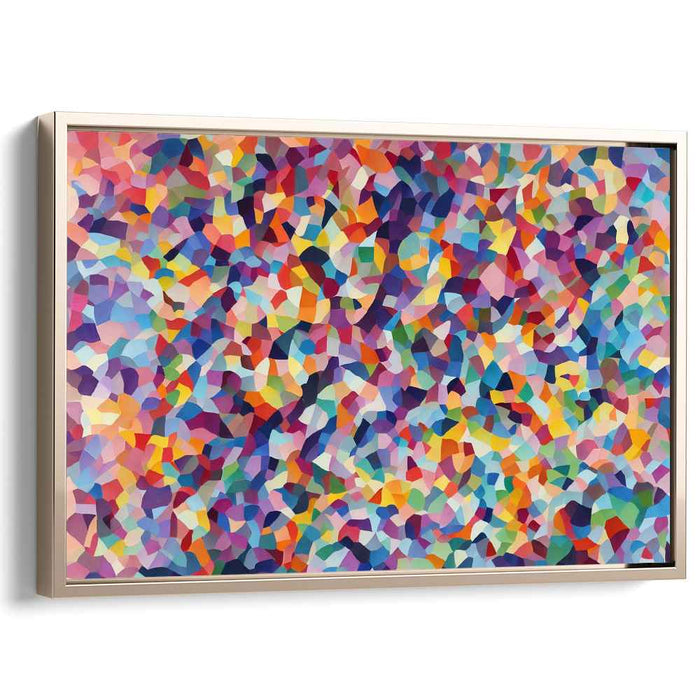 Abstract Unity Matrix: Abstract Geometric Mosaic Canvas Art Print