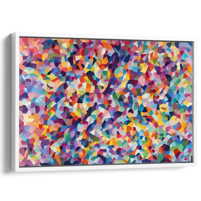 Abstract Unity Matrix: Abstract Geometric Mosaic Canvas Art Print